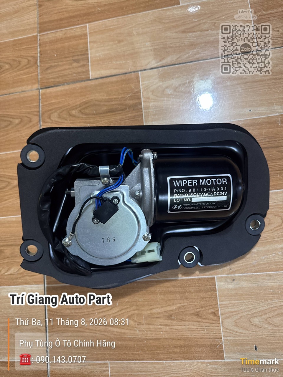 981107A001 Mô Tơ Gạt Mưa Hyundai 15 tấn