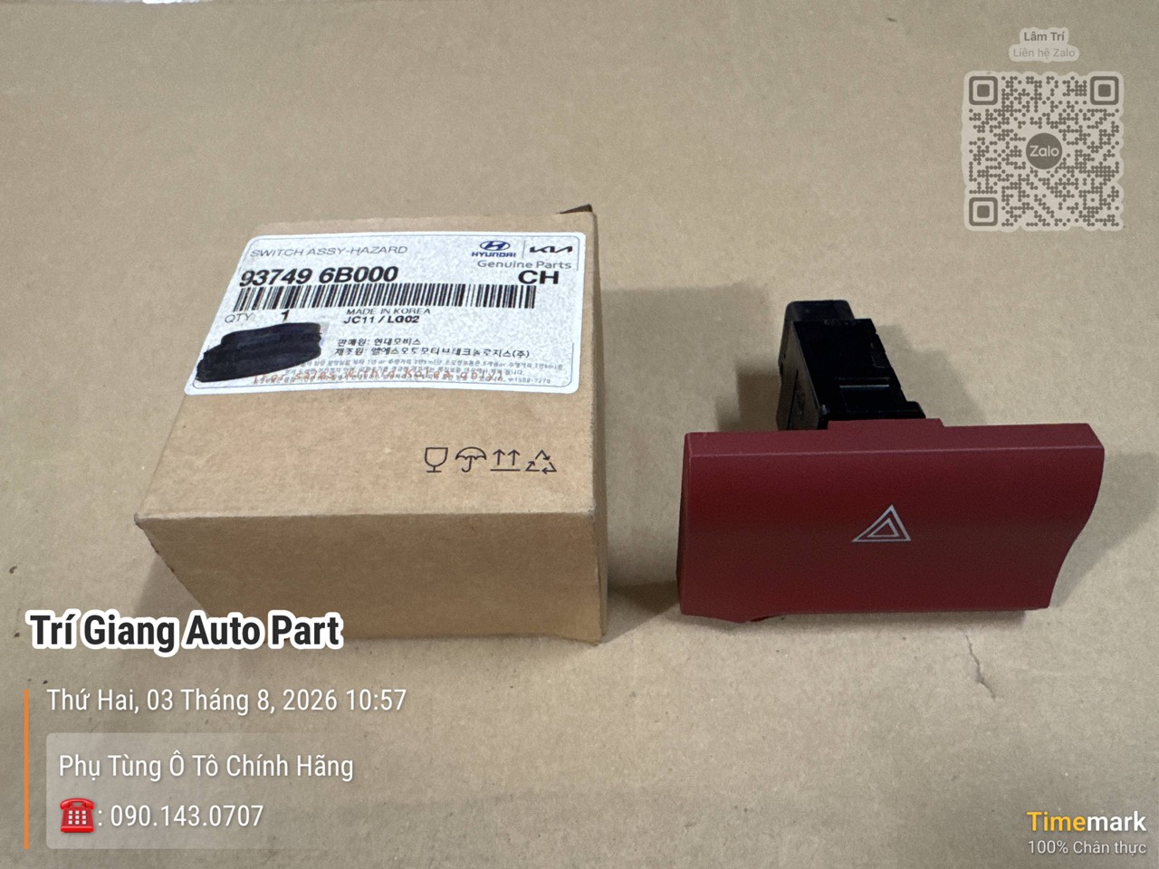 937496B000 Công Tắc Ưu Tiên Hyundai 15 Tấn