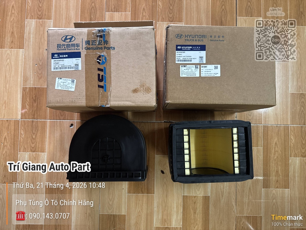 281305P100 LỌC GIÓ EX8 BẢN THIẾU
